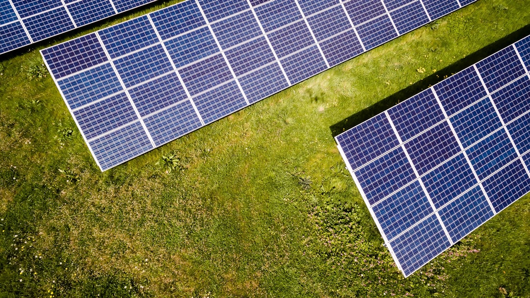 creative-03 Solar panels on a lawn