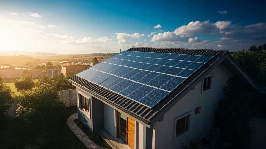 casa de campo con energia solar